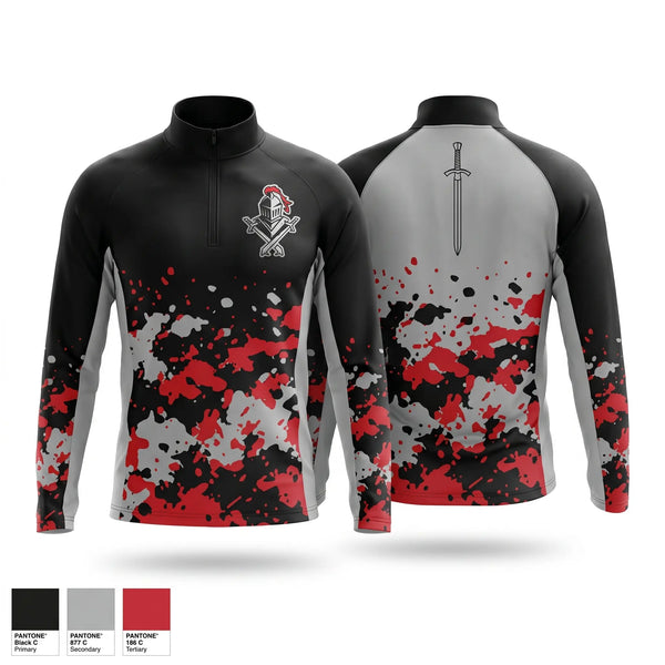 Quarter Zip Jacket, Knights Track Club, Track & Field, Teamtime, Team time, sublimation, custom sports apparel, team uniforms, spirit wear, spiritwear, sports uniforms, custom shirts, team store, custom team store, fundraiser sports, apparel fundraiser