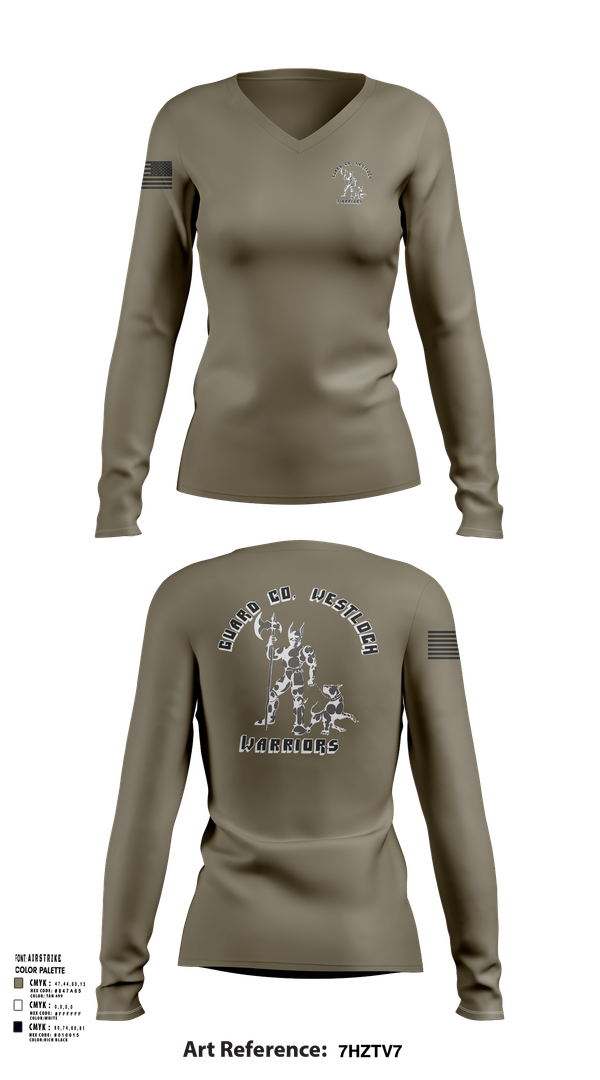 Womens Long Sleeve Vneck Shirt, Guard company westlock, , Teamtime, Team time, sublimation, custom sports apparel, team uniforms, spirit wear, spiritwear, sports uniforms, custom shirts, team store, custom team store, fundraiser sports, apparel fundraiser