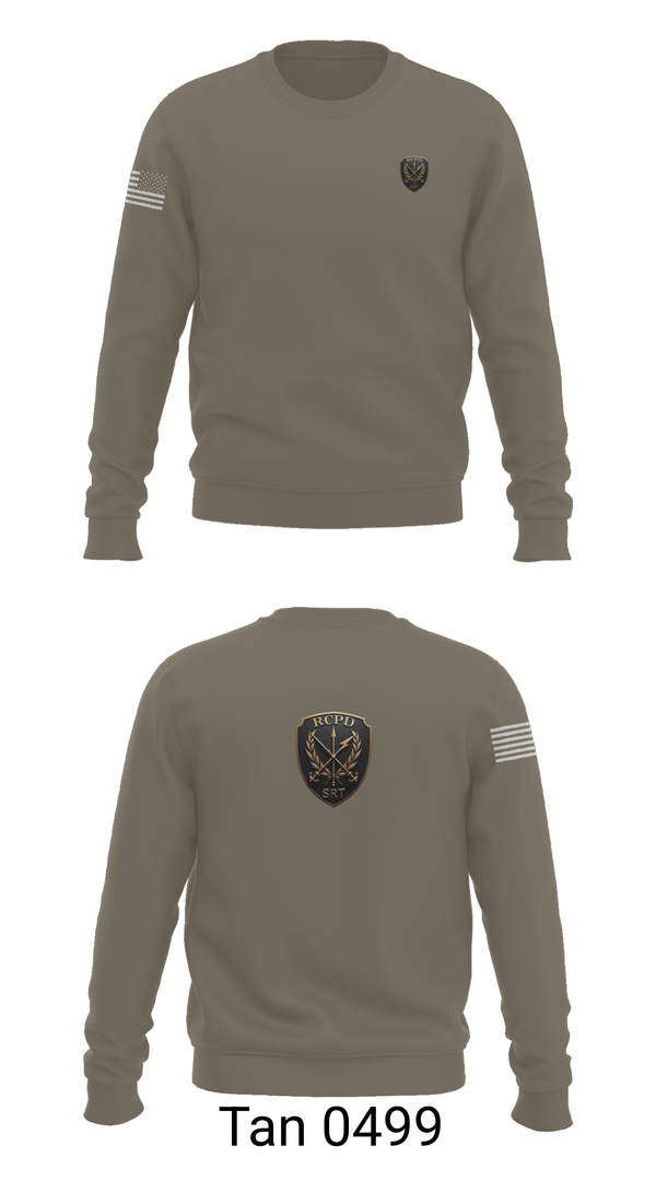 Crew Neck Sweatshirt, Redwood City PD SRT, Police, Teamtime, Team time, sublimation, custom sports apparel, team uniforms, spirit wear, spiritwear, sports uniforms, custom shirts, team store, custom team store, fundraiser sports, apparel fundraiser