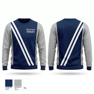 Crew Neck Sweatshirt, Colleton County Cougars, Track & Field, Teamtime, Team time, sublimation, custom sports apparel, team uniforms, spirit wear, spiritwear, sports uniforms, custom shirts, team store, custom team store, fundraiser sports, apparel fundraiser