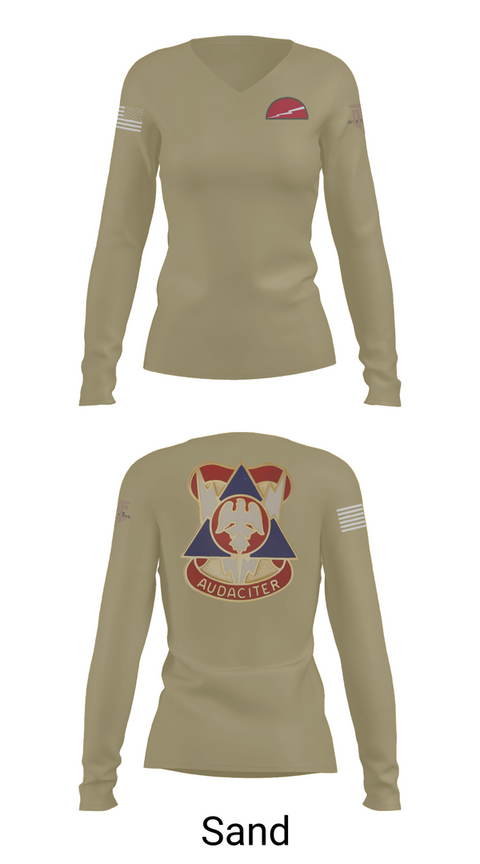 Womens Long Sleeve Vneck Shirt, 2 MCTD - 78th TD, , Teamtime, Team time, sublimation, custom sports apparel, team uniforms, spirit wear, spiritwear, sports uniforms, custom shirts, team store, custom team store, fundraiser sports, apparel fundraiser
