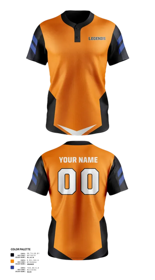 Two Button Softball Jersey, Legends, Softball, Teamtime, Team time, sublimation, custom sports apparel, team uniforms, spirit wear, spiritwear, sports uniforms, custom shirts, team store, custom team store, fundraiser sports, apparel fundraiser