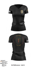 1st infantry division 88621490 Women's Short Sleeve V-neck Shirt - 3