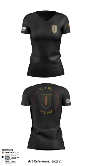 Womens Short Sleeve Vneck Shirt, 1st infantry division, , Teamtime, Team time, sublimation, custom sports apparel, team uniforms, spirit wear, spiritwear, sports uniforms, custom shirts, team store, custom team store, fundraiser sports, apparel fundraiser