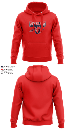Hoodie, Illinois Buffaloes, Men's Basketball, Teamtime, Team time, sublimation, custom sports apparel, team uniforms, spirit wear, spiritwear, sports uniforms, custom shirts, team store, custom team store, fundraiser sports, apparel fundraiser