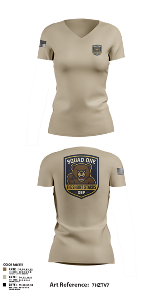 Womens Short Sleeve Vneck Shirt, DEP Police Squad One, , Teamtime, Team time, sublimation, custom sports apparel, team uniforms, spirit wear, spiritwear, sports uniforms, custom shirts, team store, custom team store, fundraiser sports, apparel fundraiser
