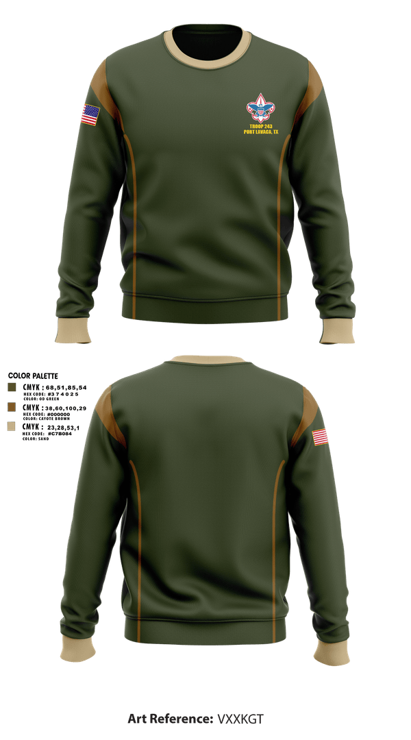 Crew Neck Sweatshirt, Scouts BSA, Spirit Store, Teamtime, Team time, sublimation, custom sports apparel, team uniforms, spirit wear, spiritwear, sports uniforms, custom shirts, team store, custom team store, fundraiser sports, apparel fundraiser