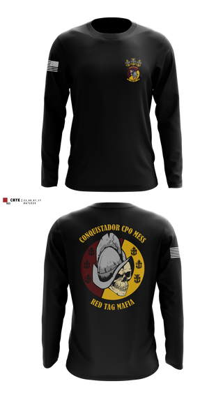 Long Sleeve Performance Shirt, VR-57 CHIEFS MESS, Navy, Teamtime, Team time, sublimation, custom sports apparel, team uniforms, spirit wear, spiritwear, sports uniforms, custom shirts, team store, custom team store, fundraiser sports, apparel fundraiser