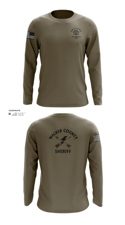 Walker County Sheriff SOG Team 13437344 Long Sleeve Performance Shirt 22