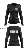 Hertford County Sheriff’s Office Women's Long Sleeve V-neck Shirt - 100
