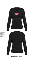 Mesa View Wrestling 61558339 Women's Long Sleeve V-neck Shirt - 9