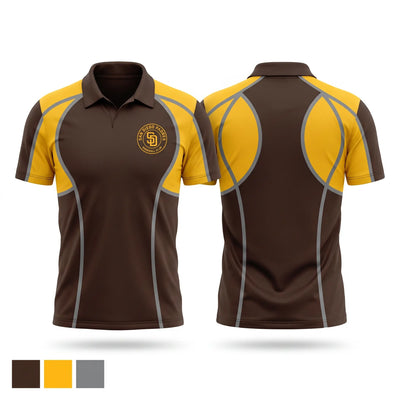 Padres Short Sleeve Performance Polo - 1