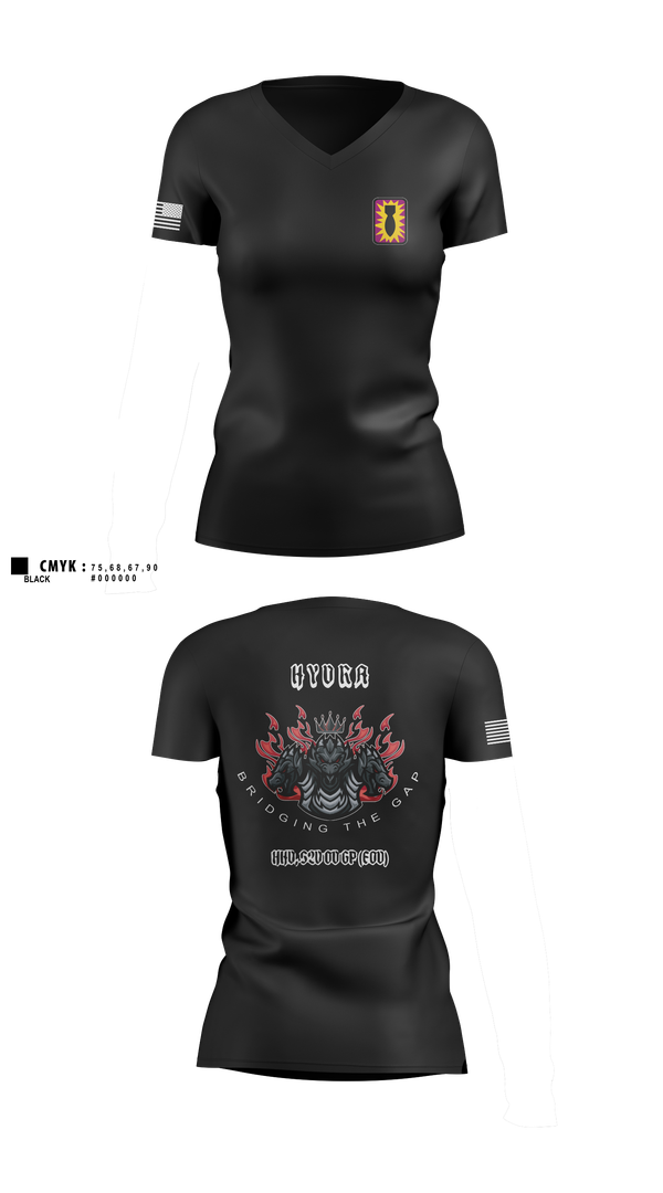 Womens Short Sleeve Vneck Shirt, HHD, 52ND EOD GP, , Teamtime, Team time, sublimation, custom sports apparel, team uniforms, spirit wear, spiritwear, sports uniforms, custom shirts, team store, custom team store, fundraiser sports, apparel fundraiser