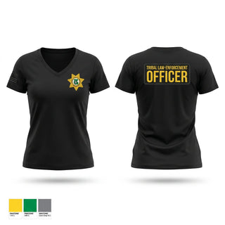Womens Short Sleeve Vneck Shirt, Tribal Law Enforcement, Police, Teamtime, Team time, sublimation, custom sports apparel, team uniforms, spirit wear, spiritwear, sports uniforms, custom shirts, team store, custom team store, fundraiser sports, apparel fundraiser
