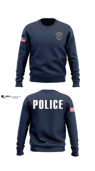 Crew Neck Sweatshirt, Rayne Police Department, Police, Teamtime, Team time, sublimation, custom sports apparel, team uniforms, spirit wear, spiritwear, sports uniforms, custom shirts, team store, custom team store, fundraiser sports, apparel fundraiser