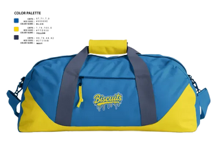 Duffle Bag, Biscuits, Baseball, Teamtime, Team time, sublimation, custom sports apparel, team uniforms, spirit wear, spiritwear, sports uniforms, custom shirts, team store, custom team store, fundraiser sports, apparel fundraiser