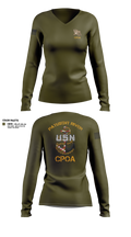 Patuxent River CPOA 33196996 Women's Long Sleeve V-neck Shirt - 3