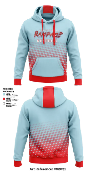 Hoodie, Porterville Rampage 10u, Softball, Teamtime, Team time, sublimation, custom sports apparel, team uniforms, spirit wear, spiritwear, sports uniforms, custom shirts, team store, custom team store, fundraiser sports, apparel fundraiser