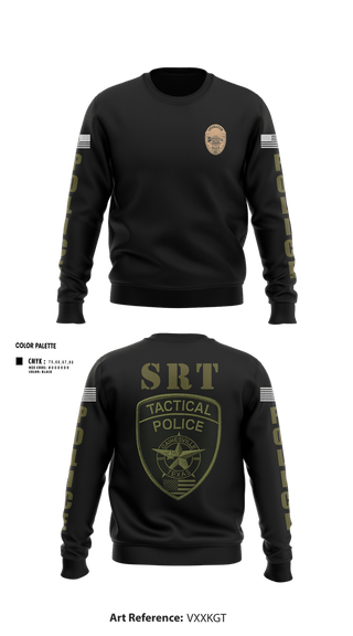 Crew Neck Sweatshirt, GAINESVILLE PD SRT, Police, Teamtime, Team time, sublimation, custom sports apparel, team uniforms, spirit wear, spiritwear, sports uniforms, custom shirts, team store, custom team store, fundraiser sports, apparel fundraiser