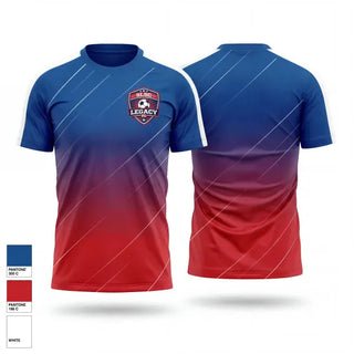 Soft Poly Tee Cotton Like Feel, Legacy FC, Men's Soccer, Teamtime, Team time, sublimation, custom sports apparel, team uniforms, spirit wear, spiritwear, sports uniforms, custom shirts, team store, custom team store, fundraiser sports, apparel fundraiser