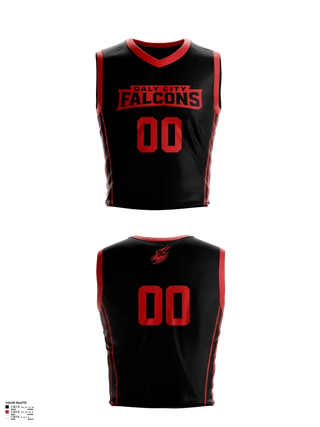 Mens Basketball Jersey, DALY CITY FALCONS, Men's Basketball, Teamtime, Team time, sublimation, custom sports apparel, team uniforms, spirit wear, spiritwear, sports uniforms, custom shirts, team store, custom team store, fundraiser sports, apparel fundraiser