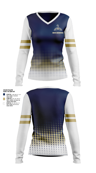 Womens Long Sleeve Vneck Shirt, North Brunswick High School Dance Team, Spirit Store, Teamtime, Team time, sublimation, custom sports apparel, team uniforms, spirit wear, spiritwear, sports uniforms, custom shirts, team store, custom team store, fundraiser sports, apparel fundraiser