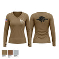 Recapture tactics team Women's Long Sleeve V-neck Shirt - 1