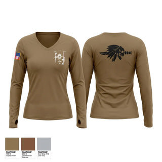 Womens Long Sleeve Vneck Shirt, Recapture tactics team, Marines, Teamtime, Team time, sublimation, custom sports apparel, team uniforms, spirit wear, spiritwear, sports uniforms, custom shirts, team store, custom team store, fundraiser sports, apparel fundraiser