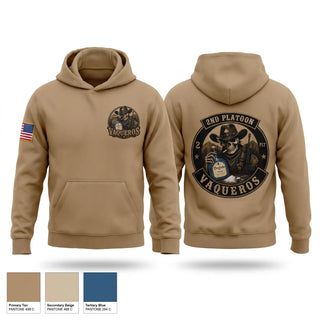 Hoodie, 2nd Platoon Vaqueros, Army, Teamtime, Team time, sublimation, custom sports apparel, team uniforms, spirit wear, spiritwear, sports uniforms, custom shirts, team store, custom team store, fundraiser sports, apparel fundraiser