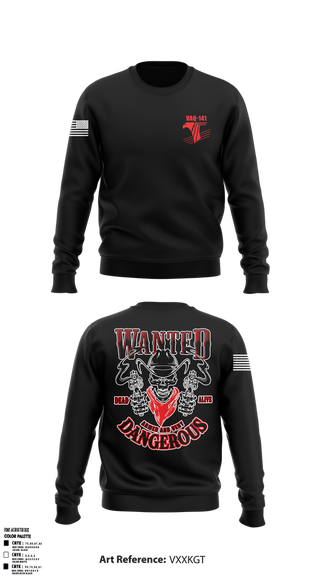 Crew Neck Sweatshirt, Vaq-141, , Teamtime, Team time, sublimation, custom sports apparel, team uniforms, spirit wear, spiritwear, sports uniforms, custom shirts, team store, custom team store, fundraiser sports, apparel fundraiser
