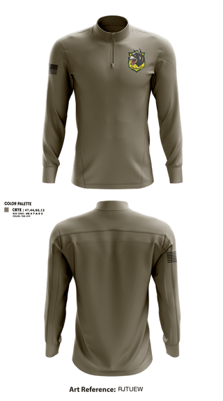 Quarter Zip Jacket, 93D MP DET (MWD), , Teamtime, Team time, sublimation, custom sports apparel, team uniforms, spirit wear, spiritwear, sports uniforms, custom shirts, team store, custom team store, fundraiser sports, apparel fundraiser