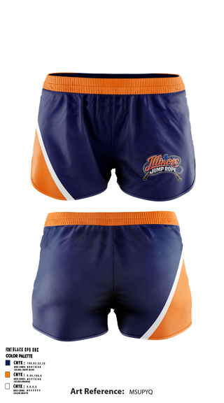 Womens Shorts, Illinois Jump Rope, Spirit Store, Teamtime, Team time, sublimation, custom sports apparel, team uniforms, spirit wear, spiritwear, sports uniforms, custom shirts, team store, custom team store, fundraiser sports, apparel fundraiser