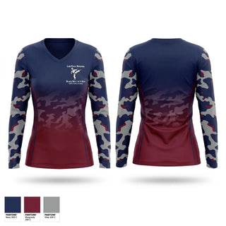 Womens Long Sleeve Vneck Shirt, CGTC Macon- Radiologic Technology, , Teamtime, Team time, sublimation, custom sports apparel, team uniforms, spirit wear, spiritwear, sports uniforms, custom shirts, team store, custom team store, fundraiser sports, apparel fundraiser