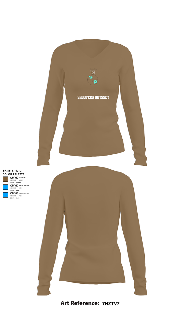 Womens Long Sleeve Vneck Shirt, , National Guard, Teamtime, Team time, sublimation, custom sports apparel, team uniforms, spirit wear, spiritwear, sports uniforms, custom shirts, team store, custom team store, fundraiser sports, apparel fundraiser