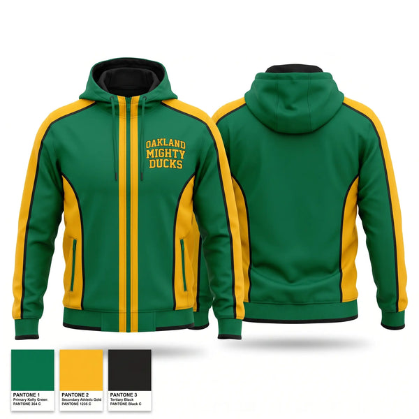 Windbreaker, Oakland Mighty Ducks, , Teamtime, Team time, sublimation, custom sports apparel, team uniforms, spirit wear, spiritwear, sports uniforms, custom shirts, team store, custom team store, fundraiser sports, apparel fundraiser