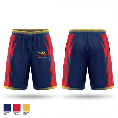 3D Elite Track Club 42411205 Athletic Shorts With Pockets - 1