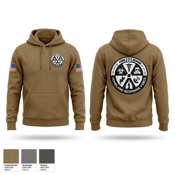 Hoodie, Region III Homeland Response Force, National Guard, Teamtime, Team time, sublimation, custom sports apparel, team uniforms, spirit wear, spiritwear, sports uniforms, custom shirts, team store, custom team store, fundraiser sports, apparel fundraiser