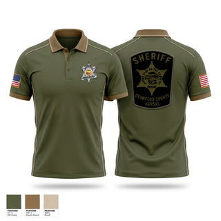 Short Sleeve Performance Polo, Crawford County Sheriffs office, Police, Teamtime, Team time, sublimation, custom sports apparel, team uniforms, spirit wear, spiritwear, sports uniforms, custom shirts, team store, custom team store, fundraiser sports, apparel fundraiser