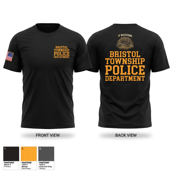 Old School Cotton Feel Shirt, Bristol Township Police Department, Police, Teamtime, Team time, sublimation, custom sports apparel, team uniforms, spirit wear, spiritwear, sports uniforms, custom shirts, team store, custom team store, fundraiser sports, apparel fundraiser