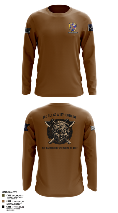 Co A, 1st-160th INF, 79th IBCT 97835057 Long Sleeve Performance Shirt 12
