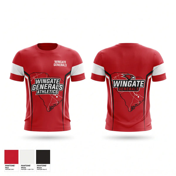 Short Sleeve Performance Shirt, Wingate Generals, Cheer, Teamtime, Team time, sublimation, custom sports apparel, team uniforms, spirit wear, spiritwear, sports uniforms, custom shirts, team store, custom team store, fundraiser sports, apparel fundraiser