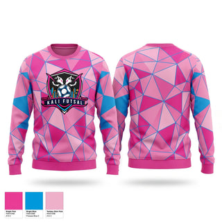 Crew Neck Sweatshirt, Kali Futsal, Women's Soccer, Teamtime, Team time, sublimation, custom sports apparel, team uniforms, spirit wear, spiritwear, sports uniforms, custom shirts, team store, custom team store, fundraiser sports, apparel fundraiser