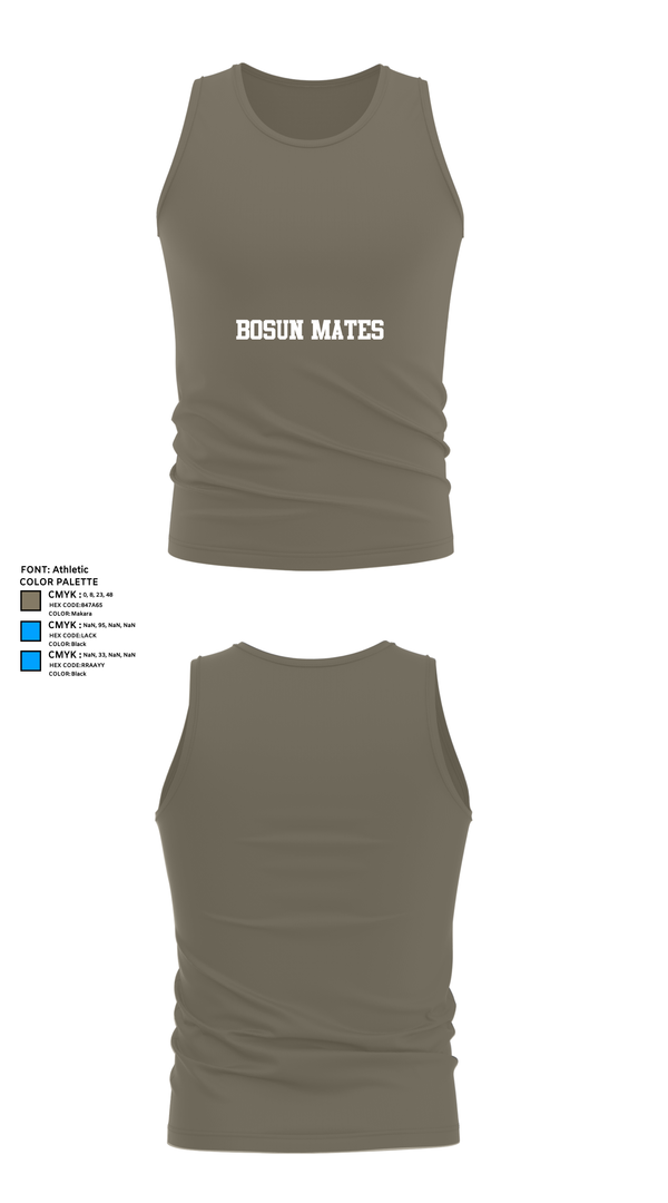 Tank Top, Bosun mates, Navy, Teamtime, Team time, sublimation, custom sports apparel, team uniforms, spirit wear, spiritwear, sports uniforms, custom shirts, team store, custom team store, fundraiser sports, apparel fundraiser