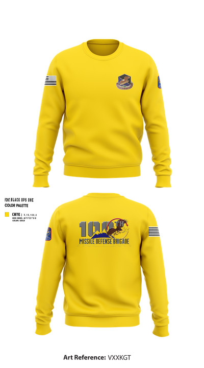 100th Missile Defense Brigade 43971287 Crew Neck Sweatshirt - 101