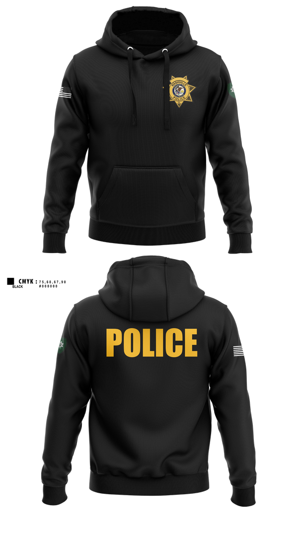 Hoodie, Nashville Police Department, Illinois, Police, Teamtime, Team time, sublimation, custom sports apparel, team uniforms, spirit wear, spiritwear, sports uniforms, custom shirts, team store, custom team store, fundraiser sports, apparel fundraiser