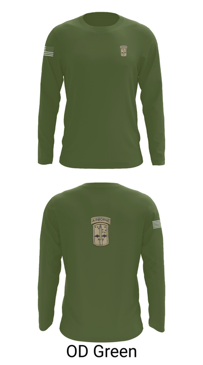 C co 4/327th INF BN 89497765 Long Sleeve Performance Shirt 46