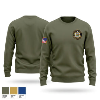 Crew Neck Sweatshirt, Pershing County Sheriff’s Office, Police, Teamtime, Team time, sublimation, custom sports apparel, team uniforms, spirit wear, spiritwear, sports uniforms, custom shirts, team store, custom team store, fundraiser sports, apparel fundraiser