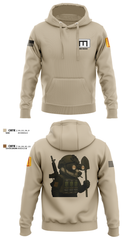 Hoodie, 180th ESC, , Teamtime, Team time, sublimation, custom sports apparel, team uniforms, spirit wear, spiritwear, sports uniforms, custom shirts, team store, custom team store, fundraiser sports, apparel fundraiser