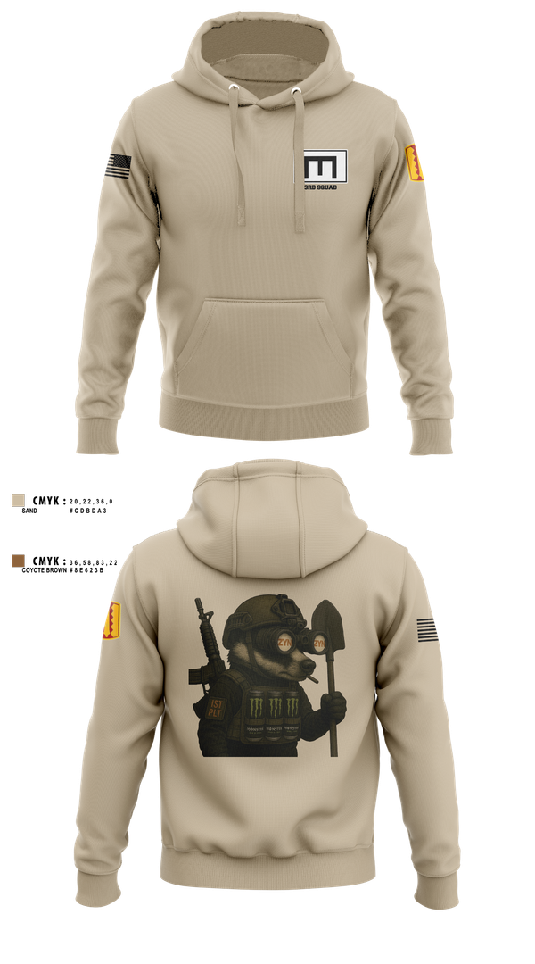 Hoodie, 180th ESC, , Teamtime, Team time, sublimation, custom sports apparel, team uniforms, spirit wear, spiritwear, sports uniforms, custom shirts, team store, custom team store, fundraiser sports, apparel fundraiser