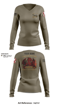 279TH Engineer Detachment 63040322 Women's Long Sleeve V-neck Shirt - 1